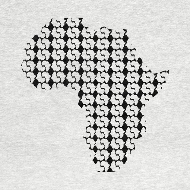 Africa Map in Geometric Pattern by scotch